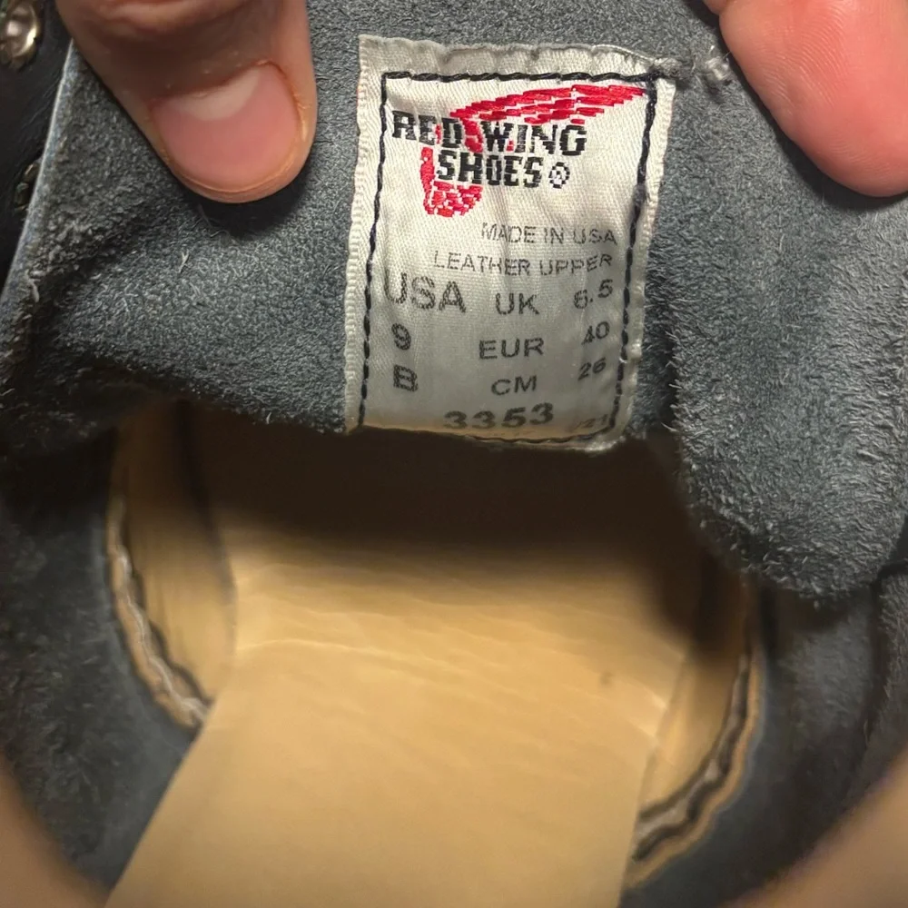 Red Wing Moc Boots Navy Blue Womens 9 - Picture 5 of 6